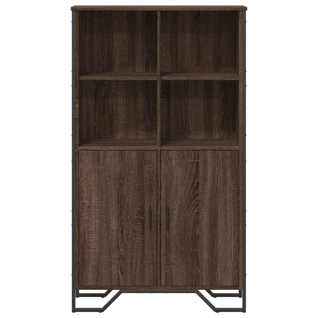 Credenza Rovere Marrone 79,5x35,5x137,5 cm in Legno Multistrato