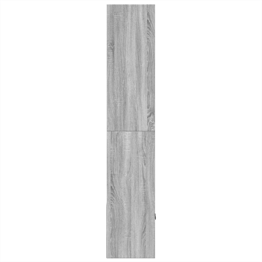 Libreria Grigio Sonoma 70x36x189 cm in Legno Multistrato
