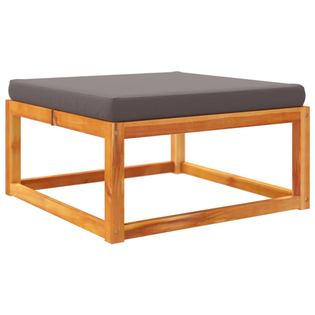 Set di divani da giardino 4 pezzi con cuscini in legno di acacia e rattan