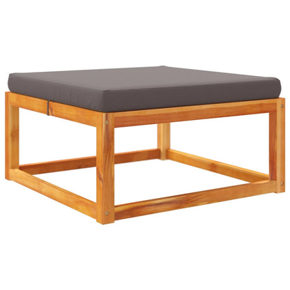 Set di divani da giardino 4 pezzi con cuscini in legno di acacia e rattan