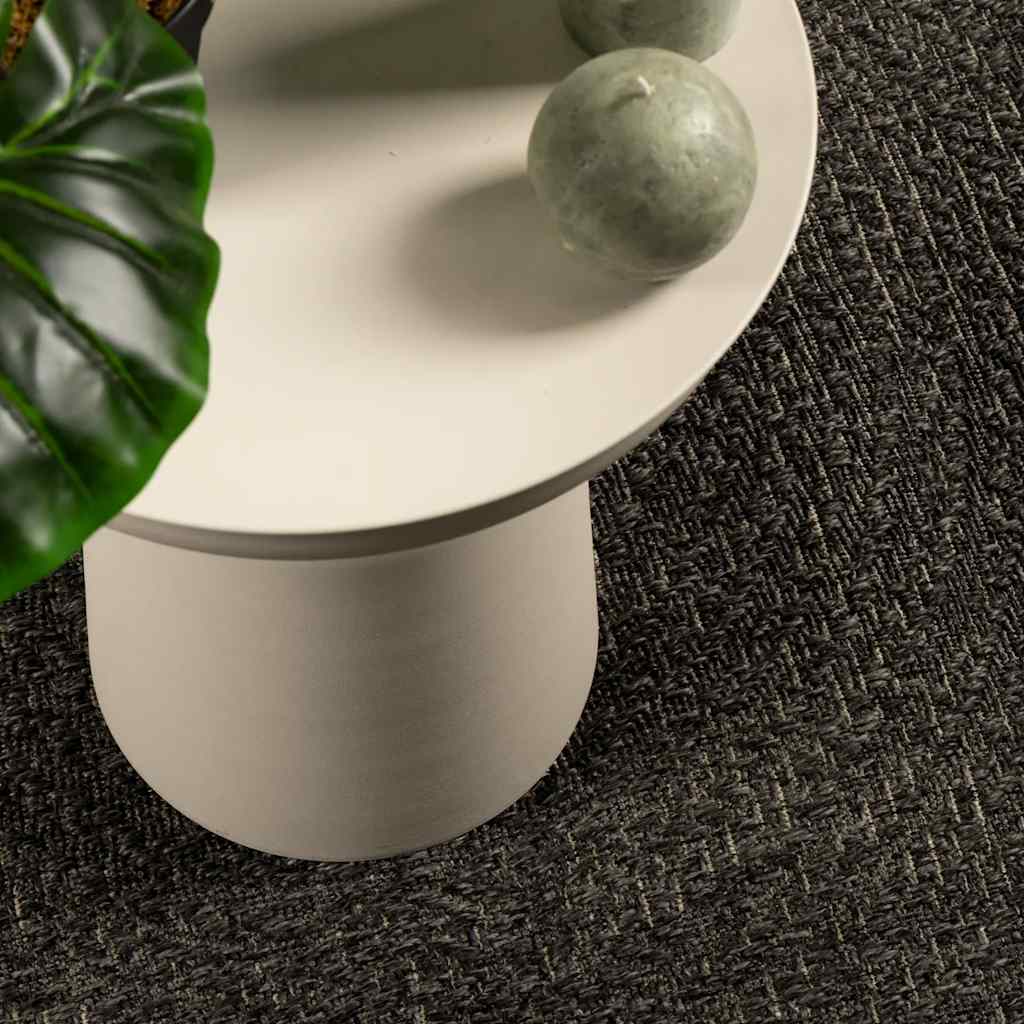 Tappeto ZIZUR Antracite 120x170 cm Aspetto Iuta Interni Esterni
