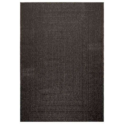 Tappeto ZIZUR Antracite 160x230 cm Aspetto Iuta Interni Esterni