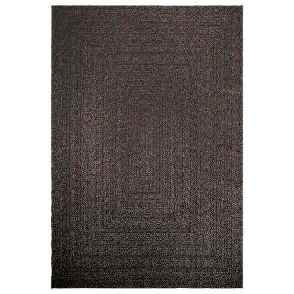 Tappeto ZIZUR Antracite 200x290 cm Aspetto Iuta Interni Esterni