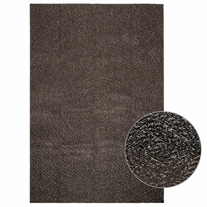 Tappeto ZIZUR Antracite 140x200 cm Aspetto Iuta Interni Esterni