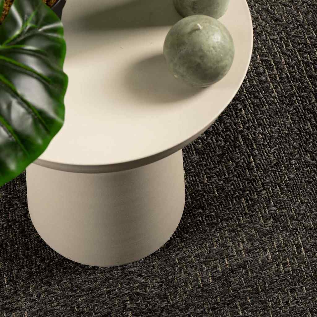 Tappeto ZIZUR Antracite 160x230 cm Aspetto Iuta Interni Esterni