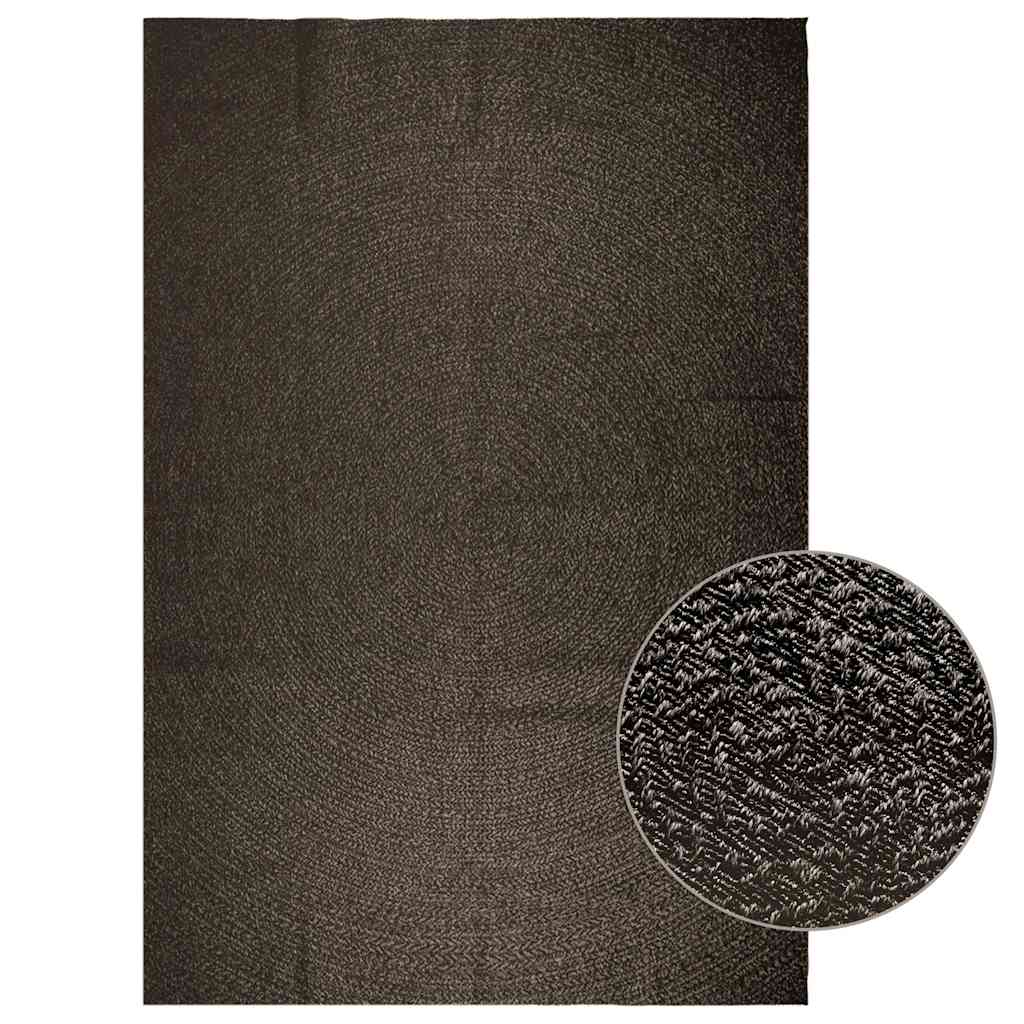 Tappeto ZIZUR Antracite 240x340 cm Aspetto Iuta Interni Esterni