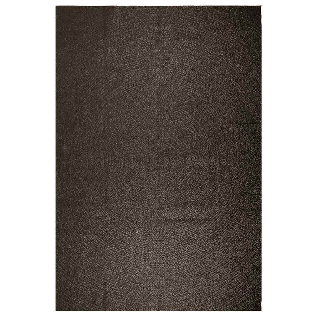 Tappeto ZIZUR Antracite 240x340 cm Aspetto Iuta Interni Esterni