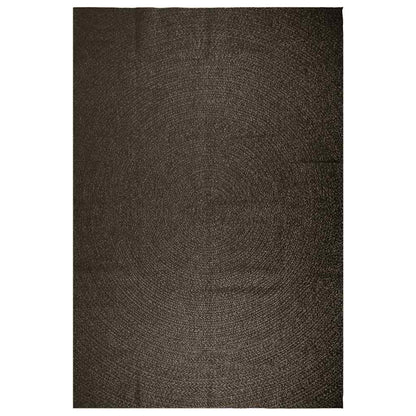 Tappeto ZIZUR Antracite 240x340 cm Aspetto Iuta Interni Esterni