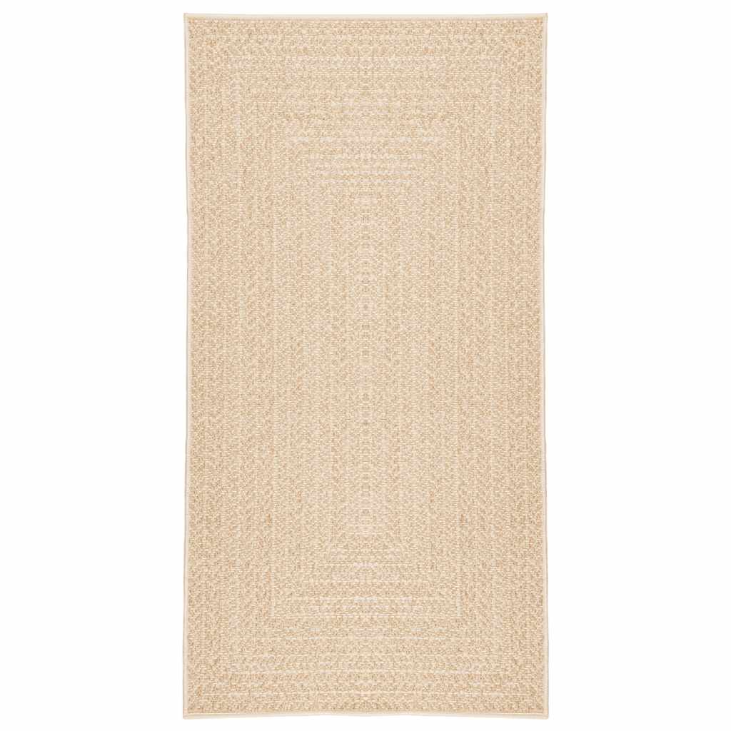 Tappeto ZIZUR Beige 60x110 cm Aspetto Iuta Interni ed Esterni