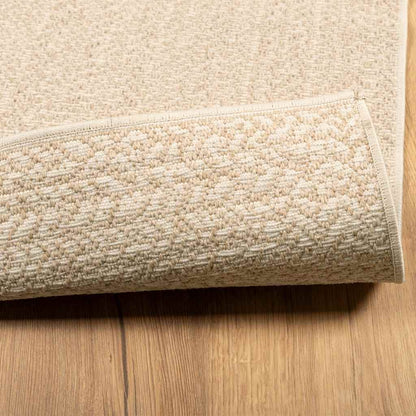 Tappeto ZIZUR Beige 80x250 cm Aspetto Iuta Interni ed Esterni
