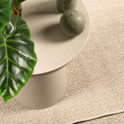 Tappeto ZIZUR Beige 80x250 cm Aspetto Iuta Interni ed Esterni