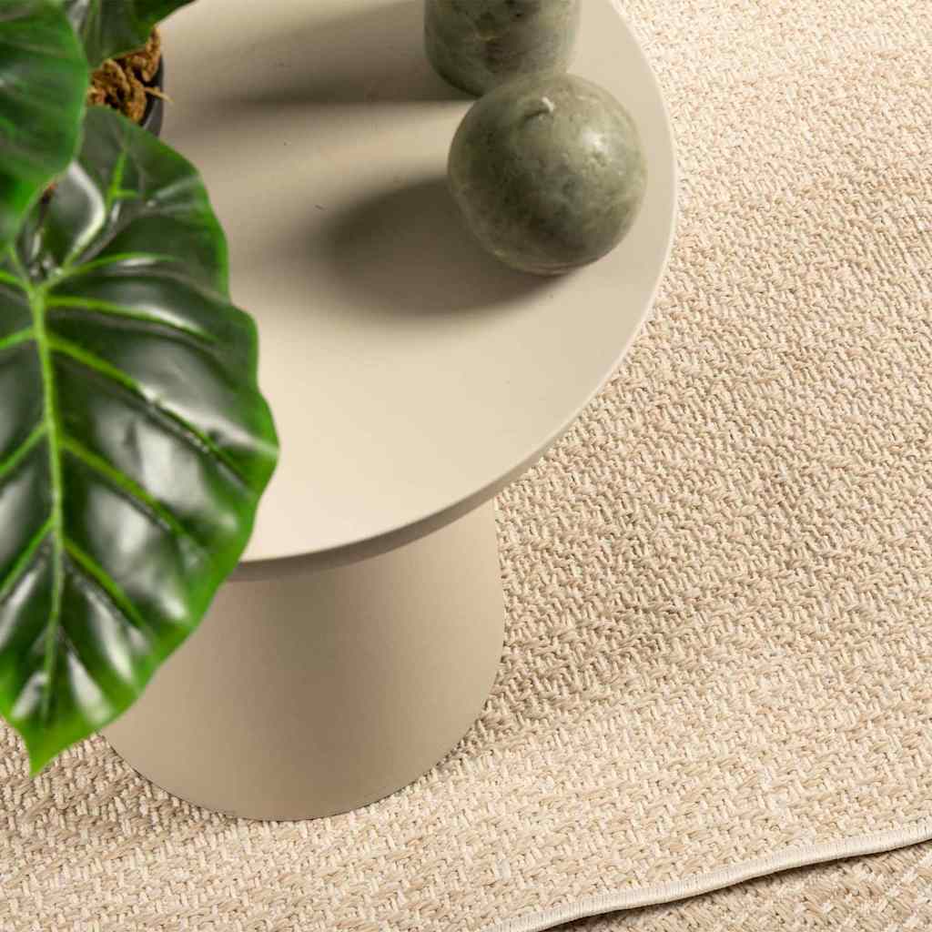 Tappeto ZIZUR Beige 120x170 cm Aspetto Iuta Interni ed Esterni