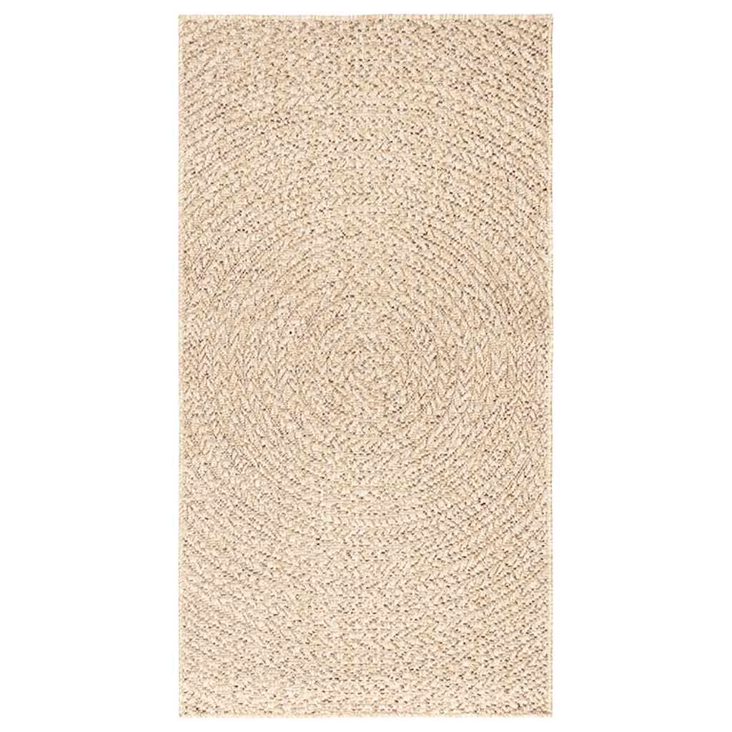 Tappeto ZIZUR Beige 60x110 cm Aspetto Iuta Interni ed Esterni