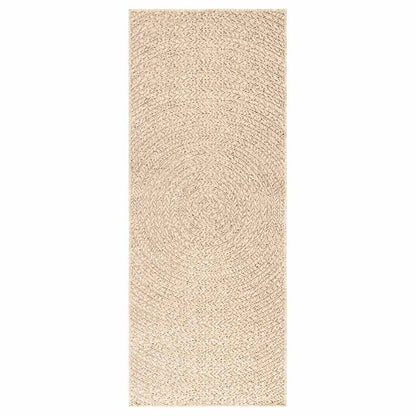 Tappeto ZIZUR Beige 80x200 cm Aspetto Iuta Interni ed Esterni