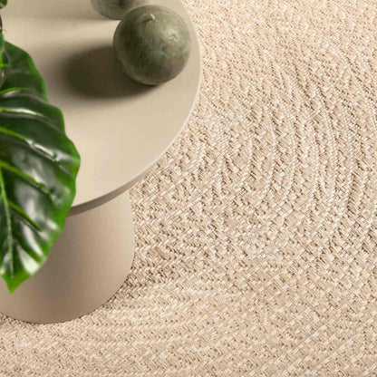 Tappeto ZIZUR Beige 80x200 cm Aspetto Iuta Interni ed Esterni