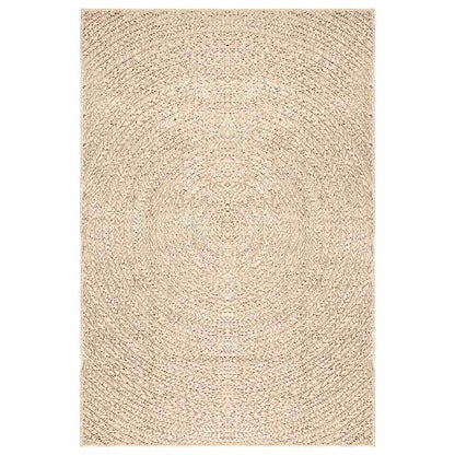 Tappeto ZIZUR Beige 140x200 cm Aspetto Iuta Interni ed Esterni