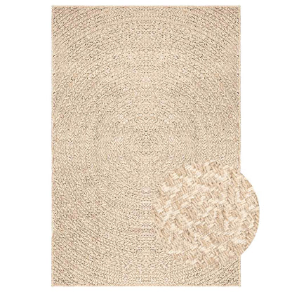 Tappeto ZIZUR Beige 200x290 cm Aspetto Iuta Interni ed Esterni