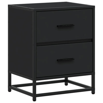 Comodino Nero 40x31x50 in Truciolato
