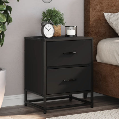Comodino Nero 40x31x50 in Truciolato