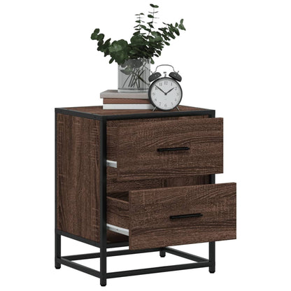Comodino Rovere Marrone 40x31x50 cm in Truciolato