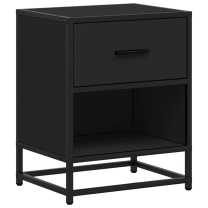 Comodino Nero 40x31x50 in Truciolato