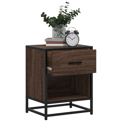 Comodini Rovere Marrone 2 pz 40x31x50 cm in Truciolato