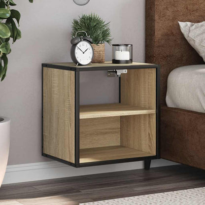 Comodino a Muro Rovere Sonoma 40x31x39,5 cm