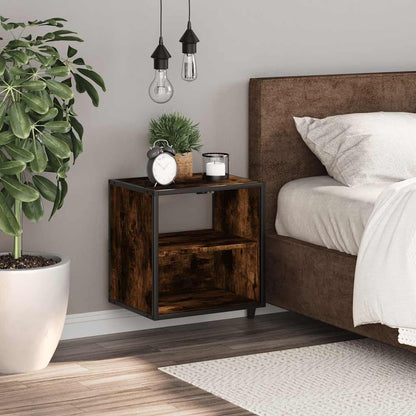 Comodino a Muro Rovere Fumo 40x31x39,5 cm
