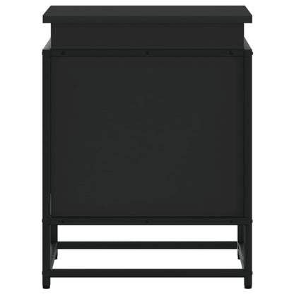 Contenitore con Coperchio Nero 40x40x51,5 cm in Truciolato