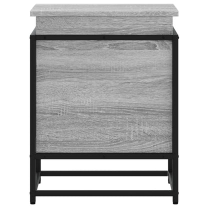 Contenitore con Coperchio Grigio Sonoma 40x40x51,5cm Truciolato