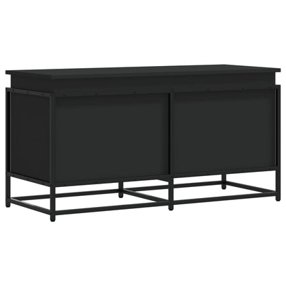 Contenitore con Coperchio Nero 100x40x51,5 cm in Truciolato
