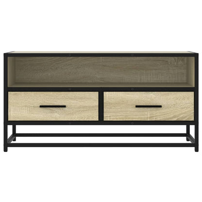 Mobile TV Rovere Sonoma 80x34,5x40 cm Legno Multistrato Metallo