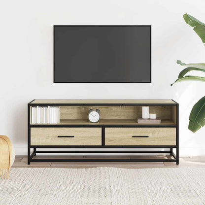 Mobile TV Rovere Sonoma 100x34,5x40cm Legno Multistrato Metallo