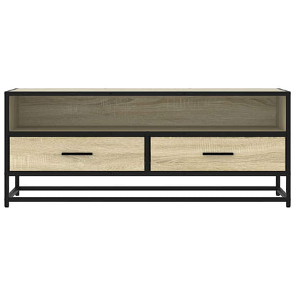 Mobile TV Rovere Sonoma 100x34,5x40cm Legno Multistrato Metallo