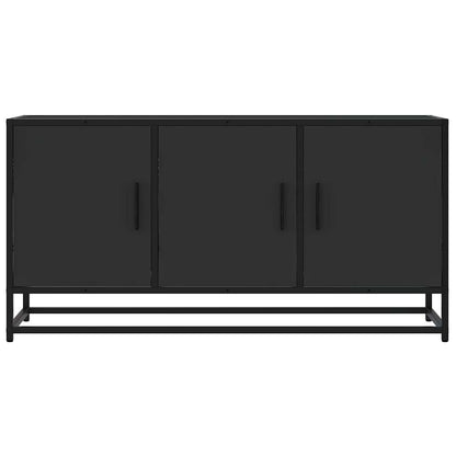 Mobile TV Nero 100x35x50 cm in Truciolato e Metallo