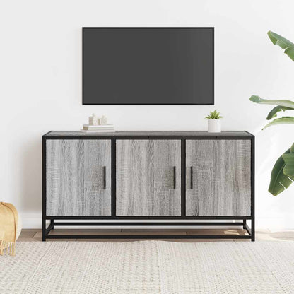 Mobile TV Grigio Sonoma 100x35x50 cm Legno Multistrato Metallo