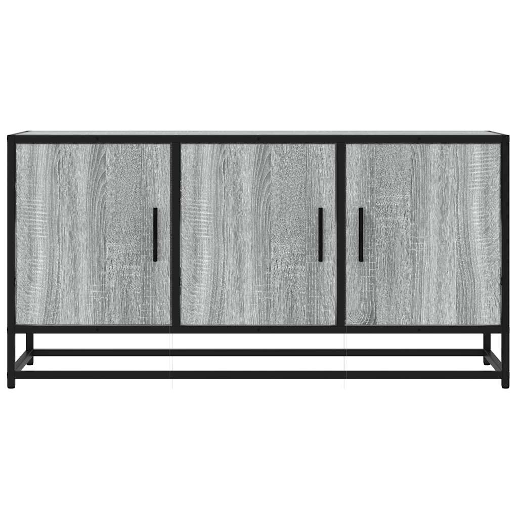 Mobile TV Grigio Sonoma 100x35x50 cm Legno Multistrato Metallo