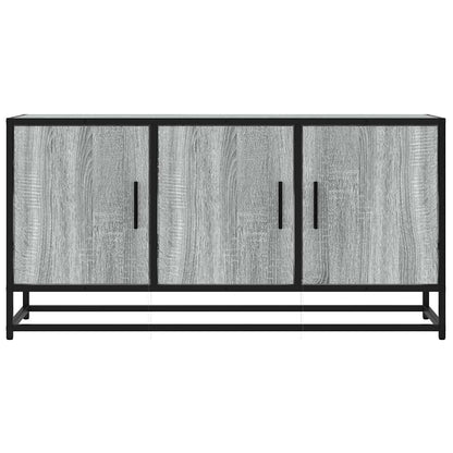 Mobile TV Grigio Sonoma 100x35x50 cm Legno Multistrato Metallo
