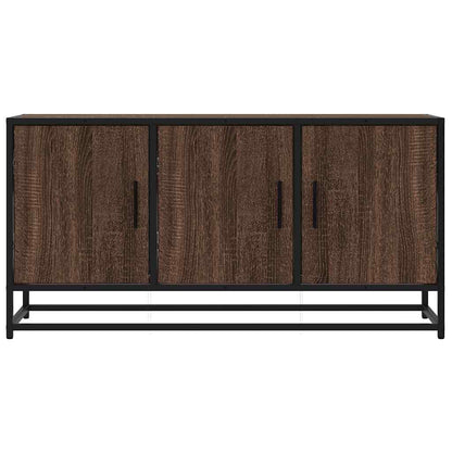 Mobile TV Rovere Marrone 100x35x50 cm Legno Multistrato Metallo
