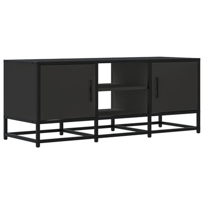 Mobile Porta TV Nero 100x35x41 cm in Truciolato e Metallo