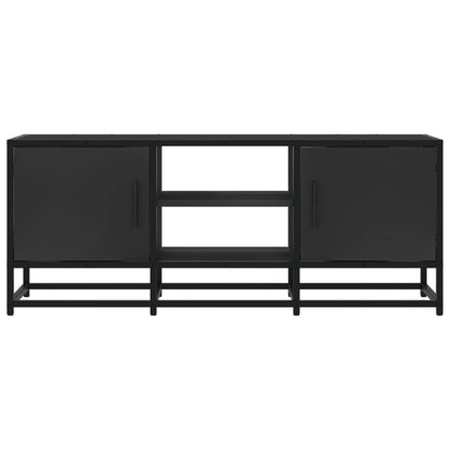 Mobile Porta TV Nero 100x35x41 cm in Truciolato e Metallo