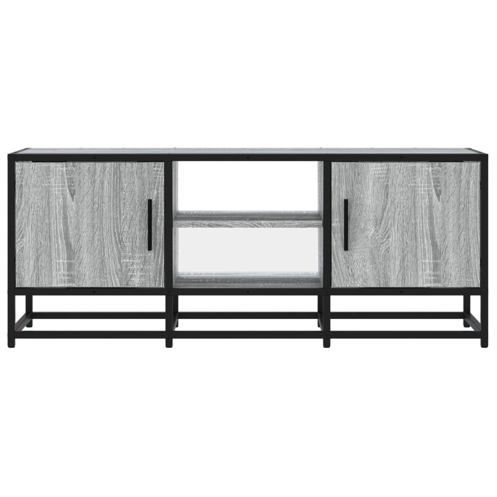 Mobile TV Grigio Sonoma 100x35x41 cm Legno Multistrato Metallo