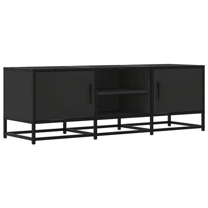 Mobile Porta TV Nero 120x35x41 cm in Truciolato e Metallo