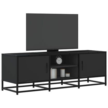 Mobile Porta TV Nero 120x35x41 cm in Truciolato e Metallo