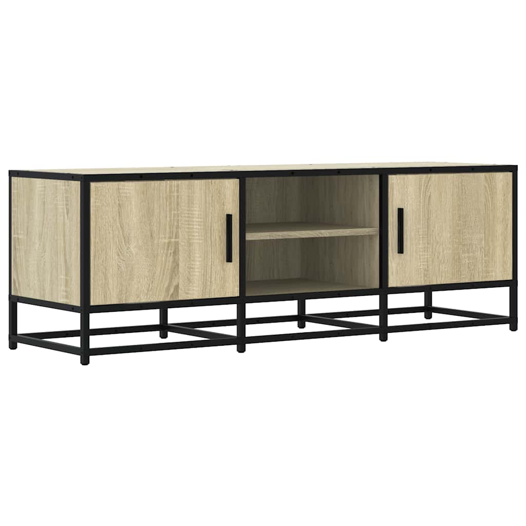 Mobile TV Rovere Sonoma 120x35x41cm Legno Multistrato e Metallo
