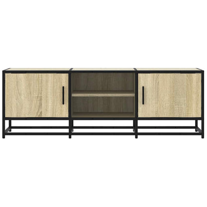 Mobile TV Rovere Sonoma 120x35x41cm Legno Multistrato e Metallo