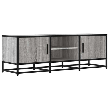 Mobile TV Grigio Sonoma 120x35x41cm Legno Multistrato e Metallo