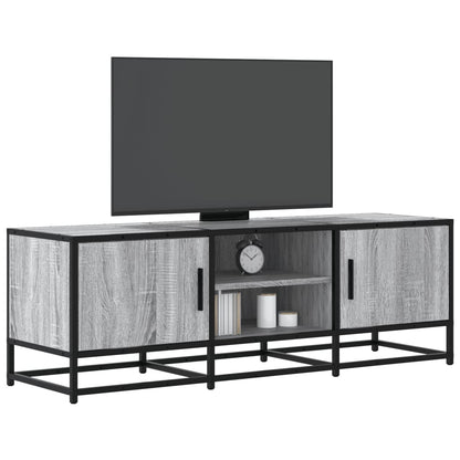 Mobile TV Grigio Sonoma 120x35x41cm Legno Multistrato e Metallo
