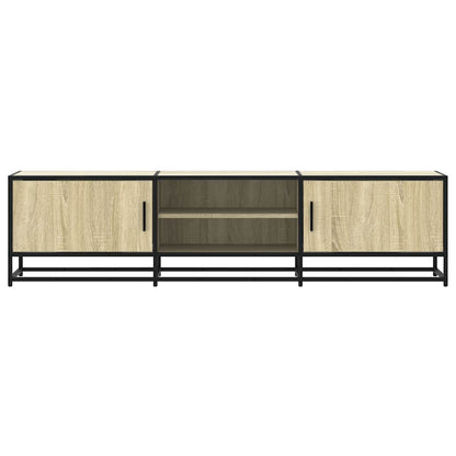 Mobile TV Rovere Sonoma 160x35x41cm Legno Multistrato e Metallo