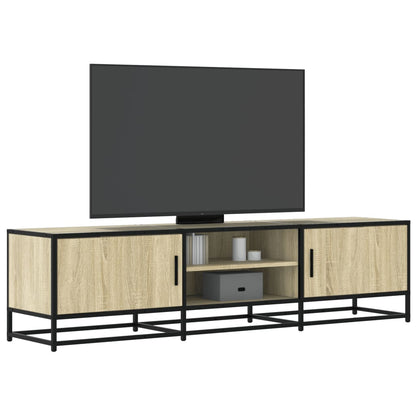 Mobile TV Rovere Sonoma 160x35x41cm Legno Multistrato e Metallo